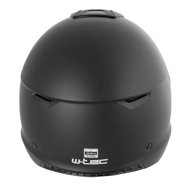 Moduláris motoros sisak W-TEC Satalone, ECE 22.06 típusjóváhagyás, aerodinamikus forma, 3 pozícióba állítható plexi, mosható bélés, puha arcpárnák - Fekete Matt