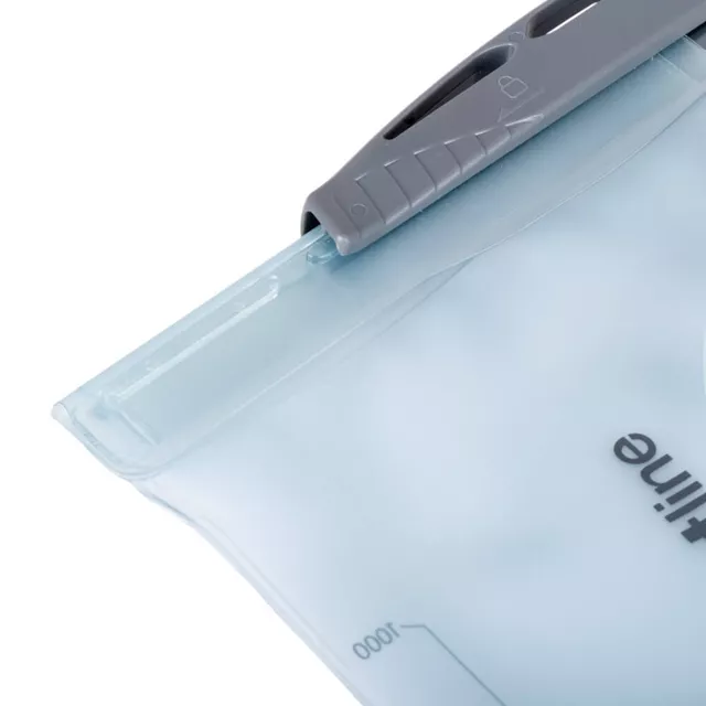 Hidratáló tasak inSPORTline Hydrigo 10 - 1 liter, rugalmas, erős és tartós anyag, szilikon fúvóka, rögzítőzsinór, 3 szájrész