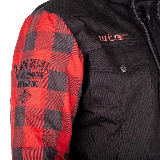 Motoros dzseki W-TEC Black Heart Radikaal - piros-fekete