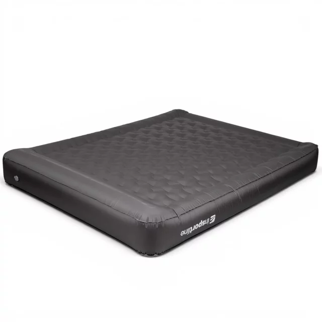 Kétszemélyes felfújható matrac inSPORTline Valkon Duo 192×151×22 cm beépített elektromos pumpával, egyszerű felfújás/leeresztés, Li-ion akkumulátor