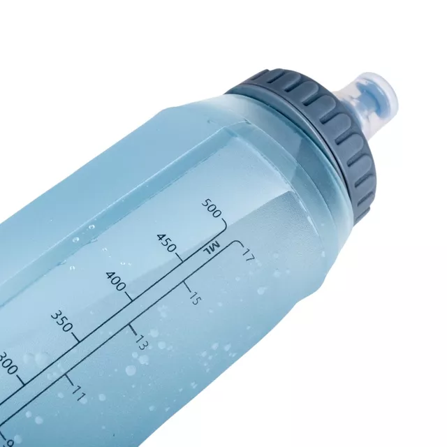 Összecsukható palack inSPORTline Hydroswift 500, szivárgásmentes kupak, BPA-mentes, tartós és könnyű anyag, könnyen tisztítható