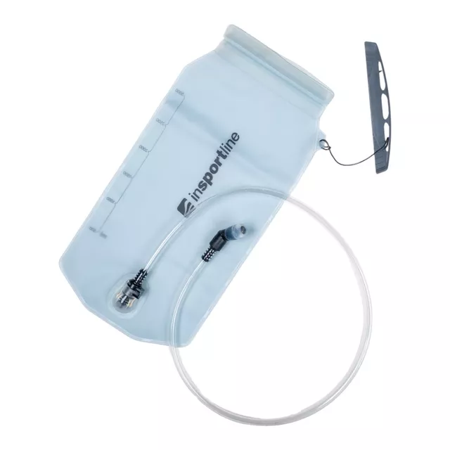 Hidratáló tasak inSPORTline Hydrigo 30 - 3 liter, rugalmas, erős és tartós anyag, szilikon szipka, rögzítőzsinór, 3 szájrész