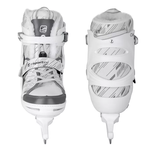 Jégkorcsolya inSPORTline Bergera, ComfortFit technológia, AdjusTouch rendszer, Safety Ankle rendszer - fehér