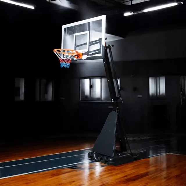 Kosárlabda palánk állvánnyal inSPORTline Dunkster III, 230-305cm magasság, kültéri, acél, állítható magasság, talapzat 150l víz vagy 180kg homok