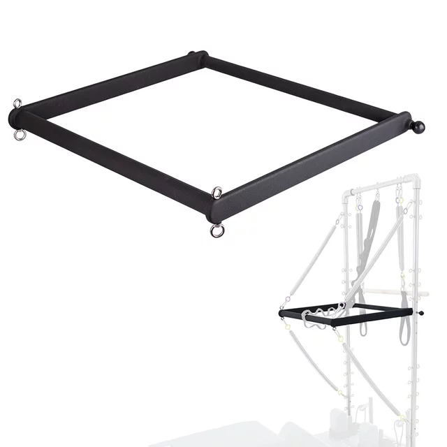 Push-Through Bar rúd az inSPORTline Oquiler pilates reformer toronyhoz, 2x csap a rögzítéshez, csúszásgátló felület