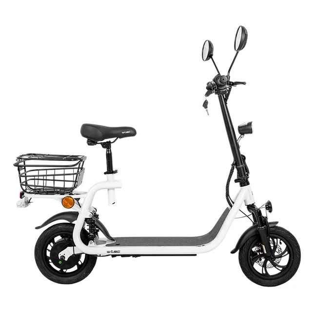 Elektromos roller W-TEC Billar III 500W 12", összecsukható kialakítás, 30 km-es hatótávolság, jóváhagyással rendelkező hátsó világítás