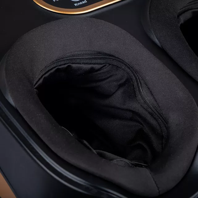 Lábmasszírozó inSPORTline Lunari, 3 masszázs időtartam, 3 rezgési mód, 2 fűtési szint, levehető cipzáras lábpárnák, távirányító, masszázs görgők