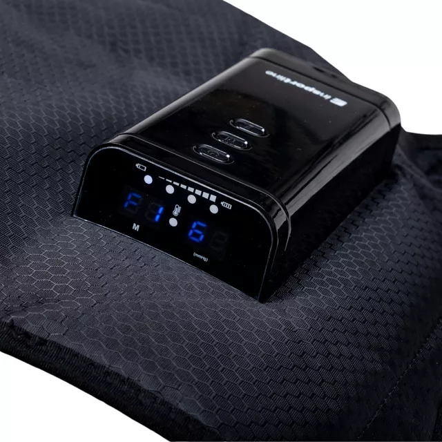 Kompressziós masszázskészülék vádlihoz inSPORTline Compini, kezelőpanel, tépőzáras rögzítés, kompakt és vezeték nélküli kivitel