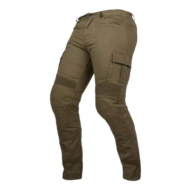 Motoros farmernadrág W-TEC Wallbridge Olive