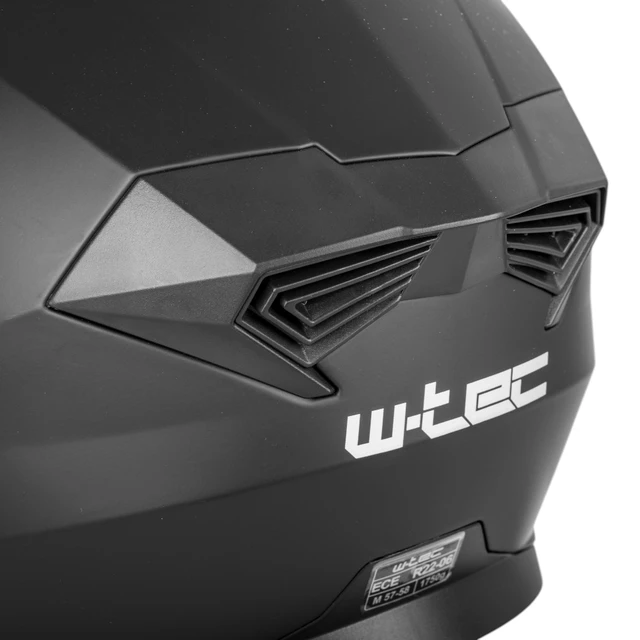 Flip-up enduro bukósisak W-TEC Biscaia P/J - fényes fekete