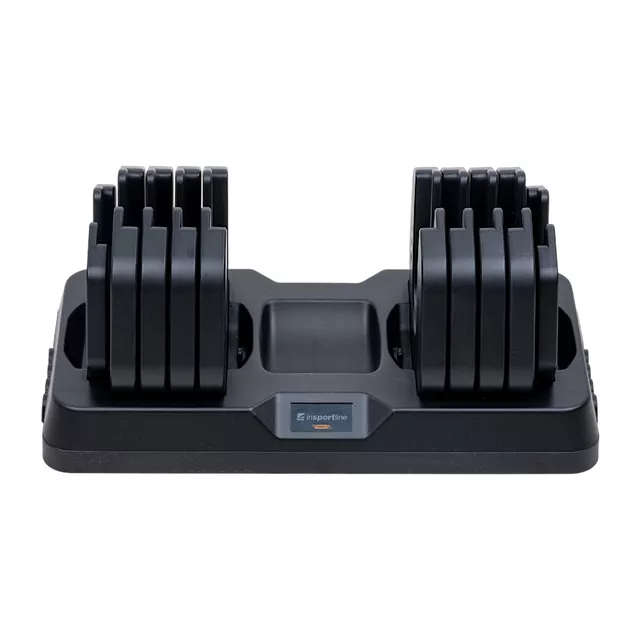 Állítható egykezes súlyzó inSPORTline DuraBell® 5-41 kg, gyors és egyszerű terhelésbeállító rendszer, kompakt, csúszásmentes fogantyú