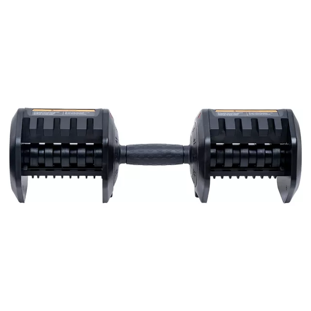 Állítható egykezes súlyzó inSPORTline DuraBell® 5-41 kg, gyors és egyszerű terhelésbeállító rendszer, kompakt, csúszásmentes fogantyú