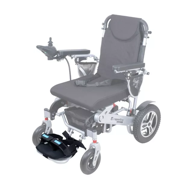 Lábrögzítő heveder kerekesszékhez inSPORTline, tépőzáras rögzítés, csúszásmentes felület, csatos heveder