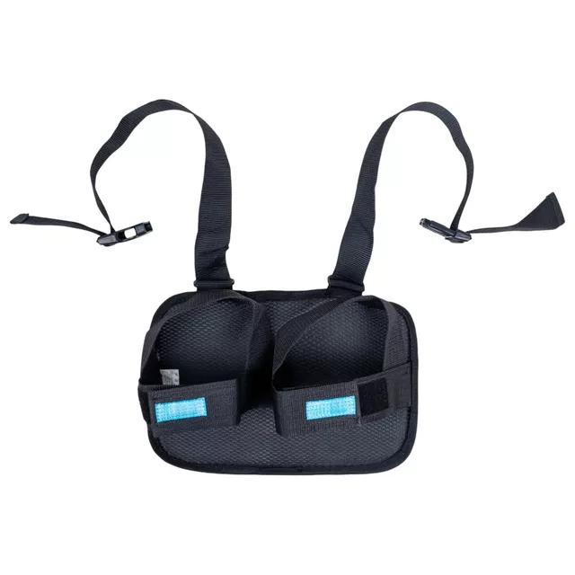 Lábrögzítő heveder kerekesszékhez inSPORTline, tépőzáras rögzítés, csúszásmentes felület, csatos heveder