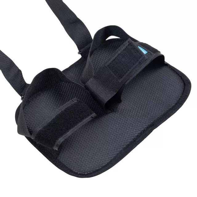 Lábrögzítő heveder kerekesszékhez inSPORTline, tépőzáras rögzítés, csúszásmentes felület, csatos heveder