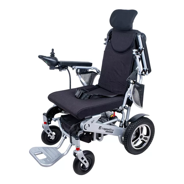 Elektromos kerekesszék inSPORTline Hawkie Evo II állítható háttámlával 700W, joystick, állítható háttámla, összecsukható kialakítás