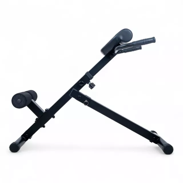 Hiperextenziós pad inSPORTline ON-X RC 20, összehajtható, acélszerkezet, tartós kivitel, puha háttámla, kényelmes habszivacs görgők