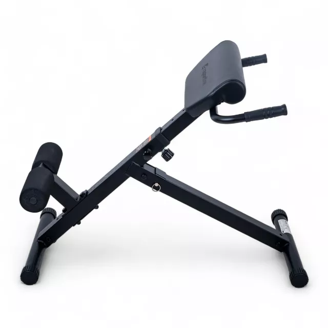 Hiperextenziós pad inSPORTline ON-X RC 20, összehajtható, acélszerkezet, tartós kivitel, puha háttámla, kényelmes habszivacs görgők