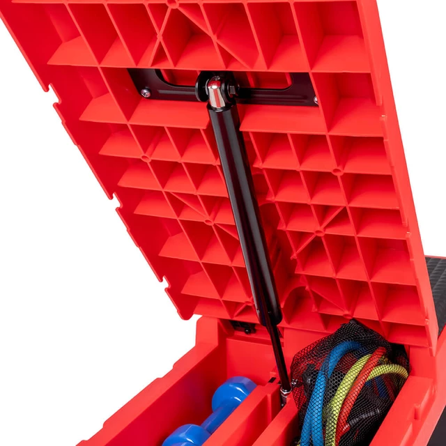 Állítható edzőpad és aerobic step lépcső inSPORTline AeroBench - fekete