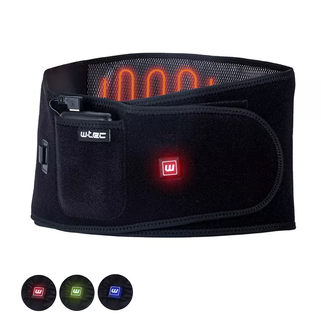 Fűthető deréköv W-TEC HEATbelt S-XL, 3 fűtési mód, egyenletes hőelosztás, kiváló hőszigetelő tulajdonságok, erős tépőzár