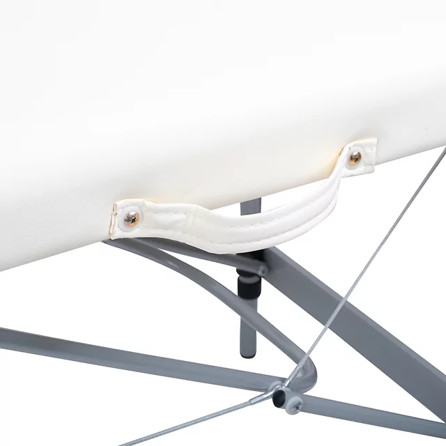 Masszázságy inSPORTline Morrani 186x60x62,5-85,5 cm 2 részes alumínium, olaj- és vízálló műbőr, állítható fejtámla, levehető kartámaszok - fekete