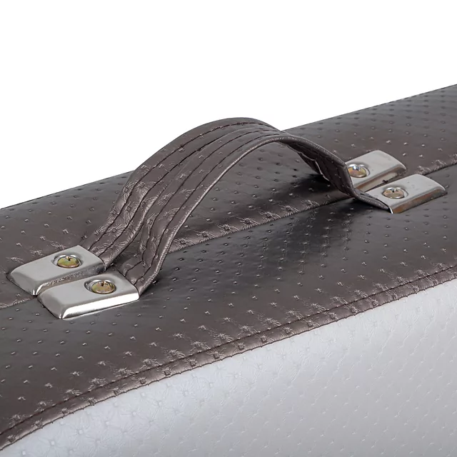 Masszázságy inSPORTline Kiyora 186x70x62,5-85,5 cm 2 részes alumínium, könnyen hordozható, fokozatmentesen állítható fejtámla, hordozótáska - fehér-szürke