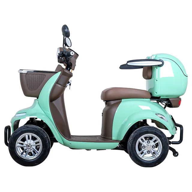 Négykerekű elektromos moped W-TEC Lubica II, LCD kijelző, 3 sebességi mód, tempomat, biztonsági riasztó - szürke