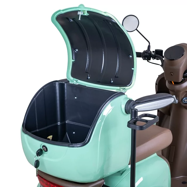 Négykerekű elektromos moped W-TEC Lubica II, LCD kijelző, 3 sebességi mód, tempomat, biztonsági riasztó - szürke