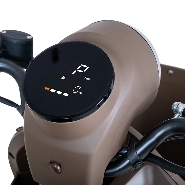 Négykerekű elektromos moped W-TEC Lubica II, LCD kijelző, 3 sebességi mód, tempomat, biztonsági riasztó - szürke