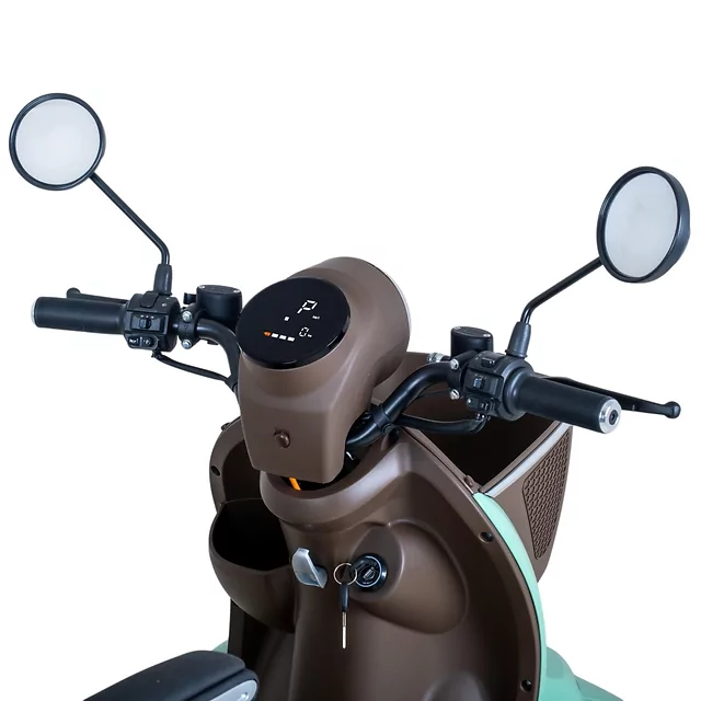 Négykerekű elektromos moped W-TEC Lubica II, LCD kijelző, 3 sebességi mód, tempomat, biztonsági riasztó - szürke