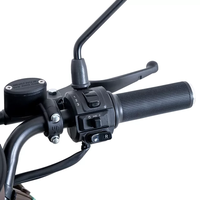 Négykerekű elektromos moped W-TEC Lubica II, LCD kijelző, 3 sebességi mód, tempomat, biztonsági riasztó - szürke