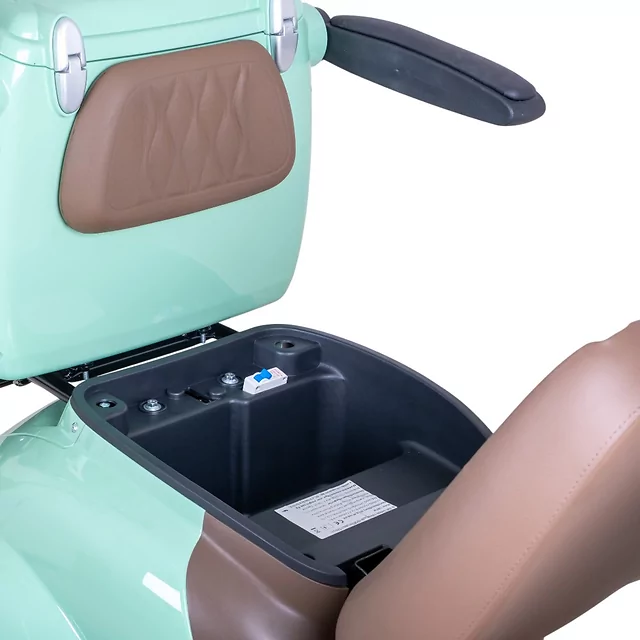 Négykerekű elektromos moped W-TEC Lubica II, LCD kijelző, 3 sebességi mód, tempomat, biztonsági riasztó - szürke