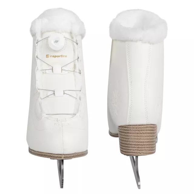 Jégkorcsolya szorítórendszerrel inSPORTline Glis, Comfort Fit párnázás, Thermo Fit szigetelés, fogak a pengén, Safety Ankle rendszer