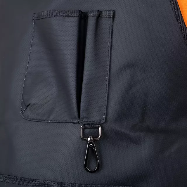 Hőálló grillsütő kötény inSPORTline Aphares 73 x 65 cm, műanyag csat, fémszemek, állítható pántok