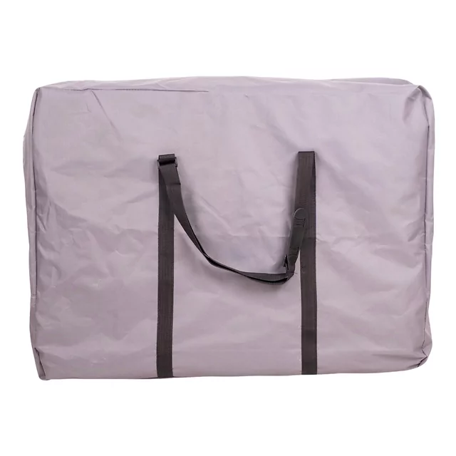 Masszázságy inSPORTline Kiyora 186x70x62,5-85,5 cm 2 részes alumínium, könnyen hordozható, fokozatmentesen állítható fejtámla, hordozótáska - fehér-szürke