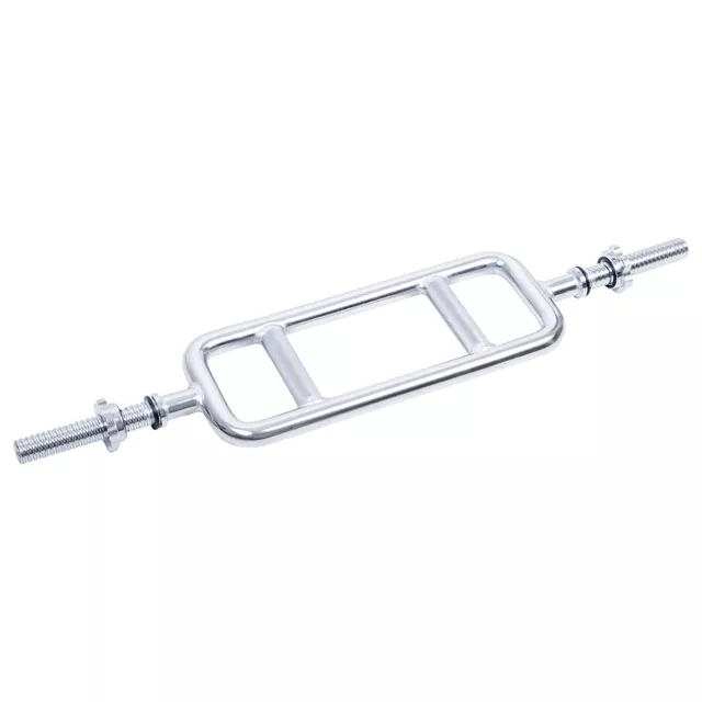 Tricepsz rúd szorítókkal inSPORTline Tridabar 88,5cm/30mm, krómozott acél, csúszásmentes fogantyú