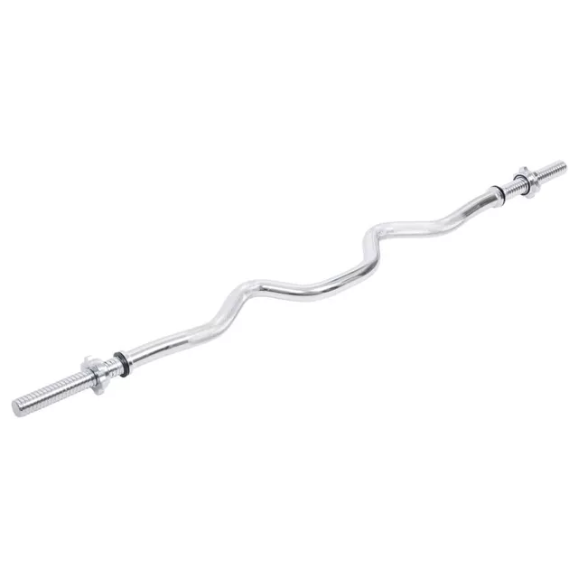 Súlyzórúd inSPORTline Combinatore (123 cm / 30 mm, szorítókkal), csúszásmentes, bordázott markolat, változtatható markolat