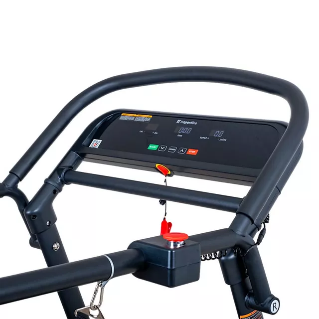 Futó- és sétálópad inSPORTline Avolin, masszív keret, biztonsági hevederek, pulzusszám monitorozása, szállítógörgők, fokozatmentes állítható sebesség