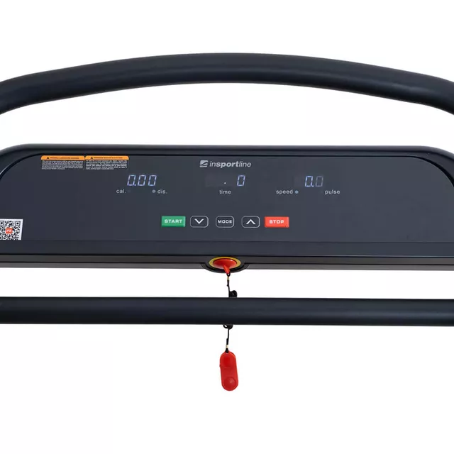 Futó- és sétálópad inSPORTline Avolin, masszív keret, biztonsági hevederek, pulzusszám monitorozása, szállítógörgők, fokozatmentes állítható sebesség