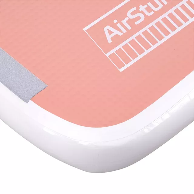 Airtrack inSPORTline Airstunt 300x100x10 cm korallszínű rózsaszín, hordozótáska, feltekerhető, 9,5 kg, Drop Stitch technológia