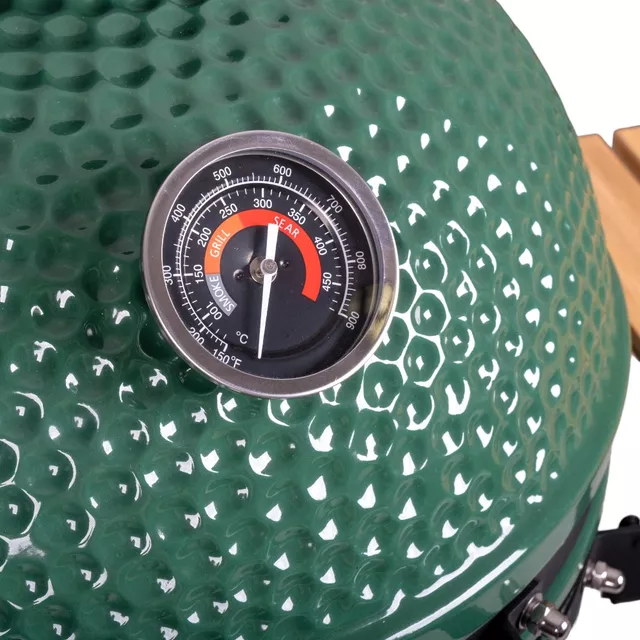 Kerámia kamado grill inSPORTline Pasionato 20" faszenes, kerámia, 120cm magas, BBQ grill, hőmérő, bomba izek, alacsony szénfogyasztás, kamado grill