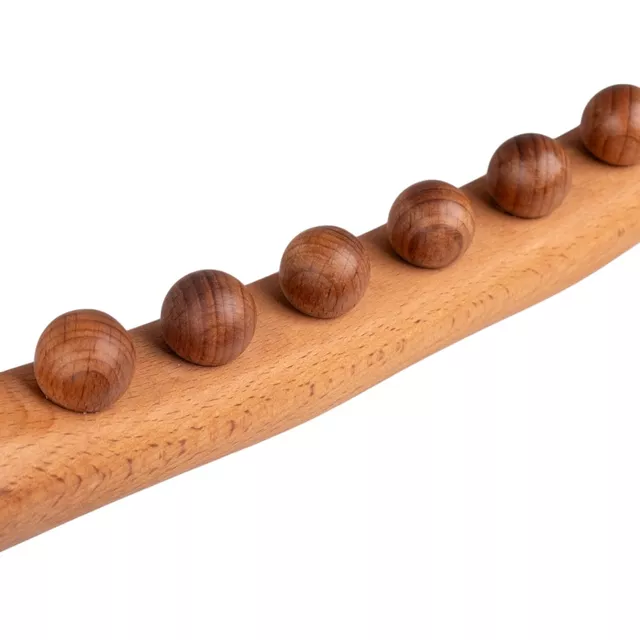 Masszázsrúd inSPORTline Jarosa 250, ívelt, 10 masszázsgolyó, maderoterápia, nyirokmasszázs, cellulitcsökkentés. izomlazítás