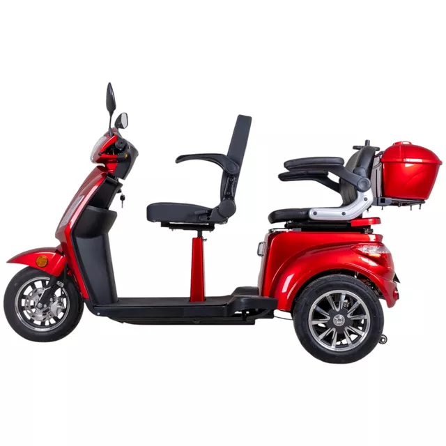 Kétszemélyes háromkerekű elektromos robogó inSPORTline Zorica Duo - fekete