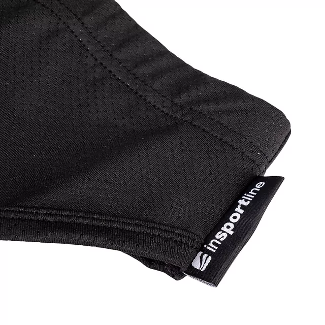 Női alsónemű gélbetéttel inSPORTline Nashka, hatékony ütéscsillapítás, gyors száradó anyag, légátesztő hálós anyag - fekete