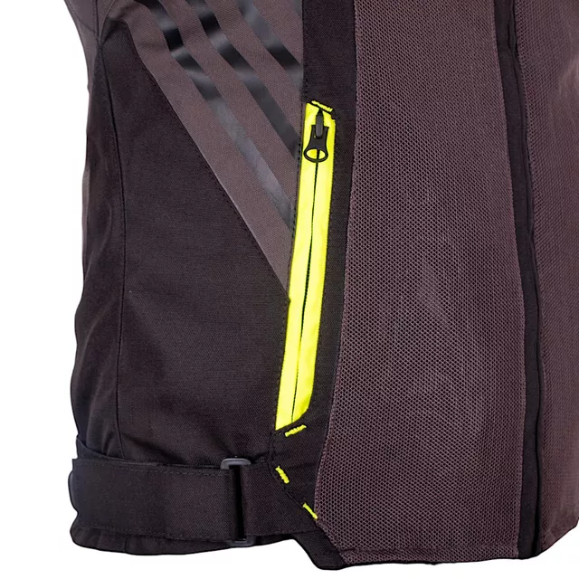 Nyári motoros dzseki W-TEC Pelyes, szellőzőpanelek, neoprén gallér, visionight fényvisszaverő elemek, tépőzáras pánt