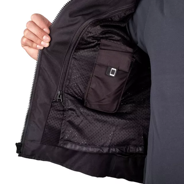 Nyári motoros dzseki W-TEC Pelyes, szellőzőpanelek, neoprén gallér, visionight fényvisszaverő elemek, tépőzáras pánt