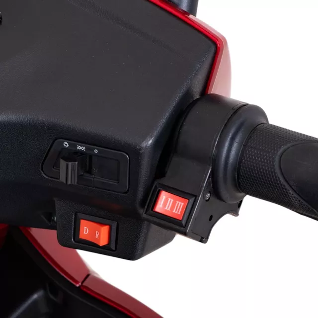 Kétszemélyes háromkerekű elektromos robogó inSPORTline Zorica Duo - fekete