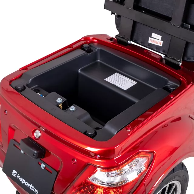 Kétszemélyes háromkerekű elektromos robogó inSPORTline Zorica Duo - fekete