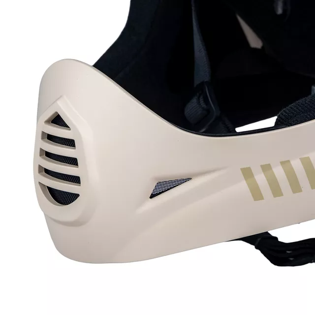 Downhill bukósisak W-TEC Campanero Coast Forest, levehető napellenző, állpántos rögzítés, 17 egyenletesen elosztott szellőzőnyílás