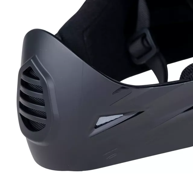 Downhill bukósisak W-TEC Campanero US Flag, állpántos rögzítés, 17 szellőzőnyílás, levehető napellenző, kivehető belső párnázás, EN 1078 szabvány